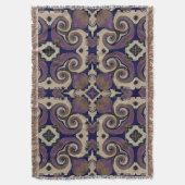Feines, göttliches Swirl-Design/Lila Blankendecke Decke (Vorderseite Vertikal)