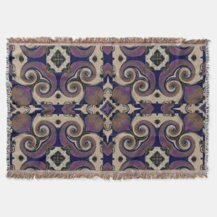 Feines, göttliches Swirl-Design/Lila Blankendecke Decke
