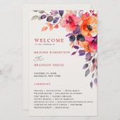 Feines, hellrosa, orangefarbenes Blumenprogramm (Vorne/Hinten)