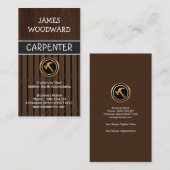 Feines hölzernes Korn-fertige Bauholz-Zimmerei Visitenkarte (Vorne/Hinten)