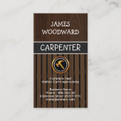 Feines hölzernes Korn-fertige Bauholz-Zimmerei Visitenkarte (Vorderseite)