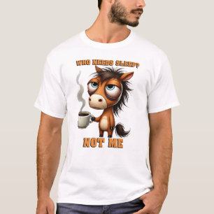 Feines Kaffeepferd T-Shirt
