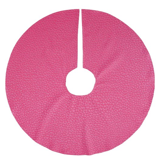 Feines Luxus rosa Tuch Textur. Polyester Weihnachtsbaumdecke (Vorderseite)