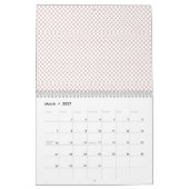 Feines, mehrfach wiederholtes, rautenförmiges Masc Kalender (Mär 2027)