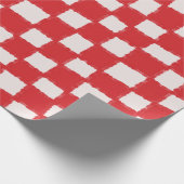 Feines Muster der rosa Prüfleiste Geschenkpapier (Ecke)