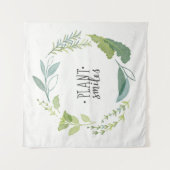 Feines Pflanzen-Lächeln der Kraut-II | Wandteppich (Vorderseite)