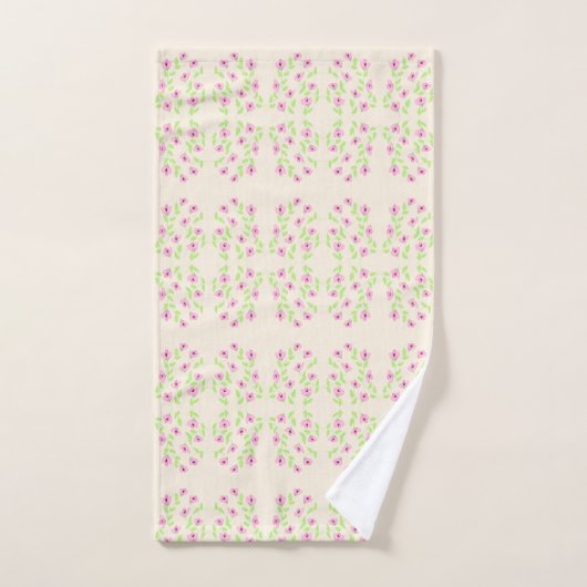 Feines, rosafarbenes Set (Handtuch)