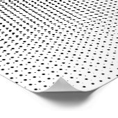 Feines Schwarz-Weiß-Moiré-Muster - Kunst Poster (Ecke)