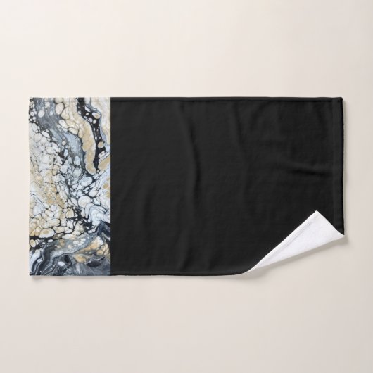 Feines Schwarz-Weiß-Set im Badezimmer Badhandtuch Set (Handtuch)