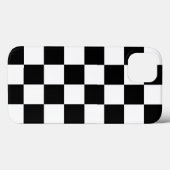 Feines schwarz-weißes Prüfmuster Case-Mate iPhone Hülle (Rückseite (Horizontal))