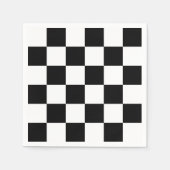 Feines schwarz-weißes Prüfmuster Serviette (Vorderseite)