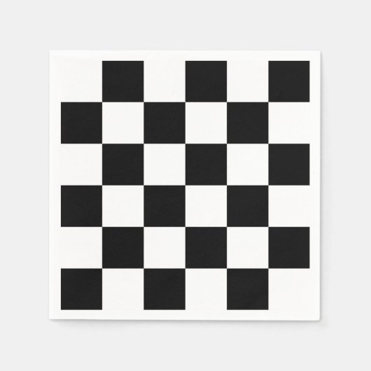 Feines schwarz-weißes Prüfmuster Serviette (Vorderseite)
