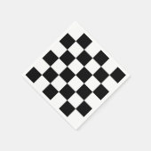 Feines schwarz-weißes Prüfmuster Serviette (Ecke)