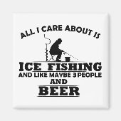 Feines Sprichwort zum Trinken und Eisangeln Magnet (Vorne)