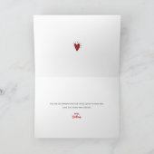 Feines Typografie Navy-Foto Karte (Innenseite)