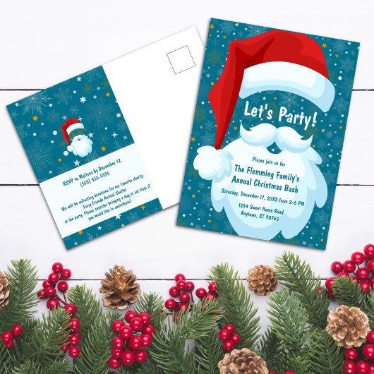 Feines Weihnachtsfest - individuelles Weihnachtsfe Postkarte