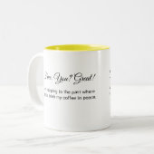 Feines You Great coffee Tasse (Vorderseite Links)