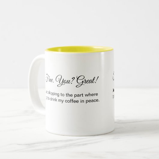 Feines You Great coffee Tasse (Vorderseite Links)