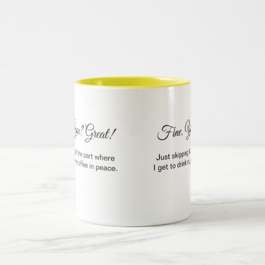 Feines You Great coffee Tasse (Mittel)