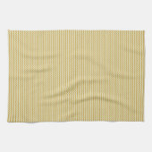 Feines Zickzack Zackengelb, hellgrün Handtuch (Horizontal)