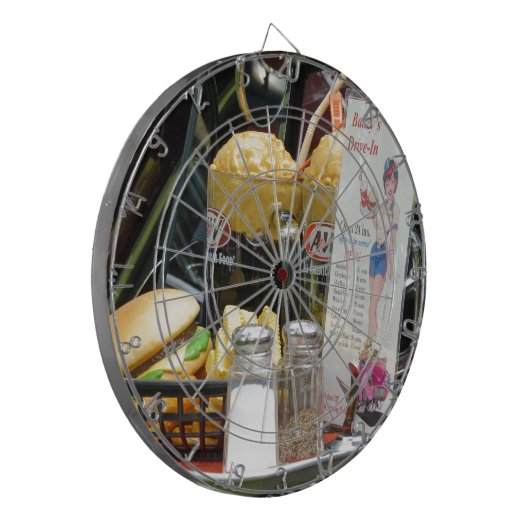 Feinfärbung Dartscheibe (Vorderseite Links)