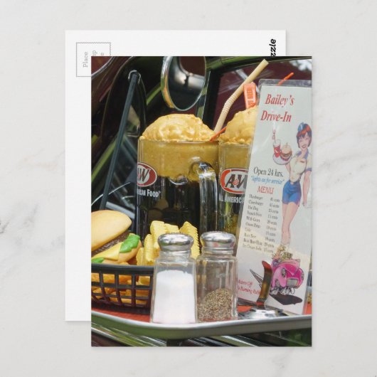 Feinfärbung Postkarte (Vorne/Hinten)