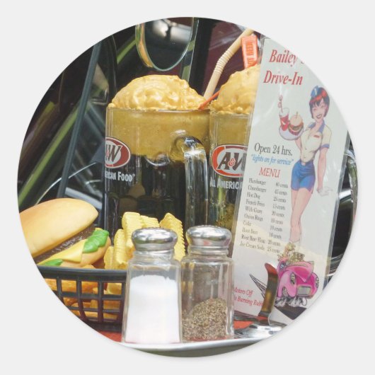 Feinfärbung Runder Aufkleber (Vorderseite)