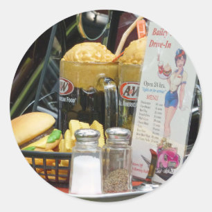 Feinfärbung Runder Aufkleber