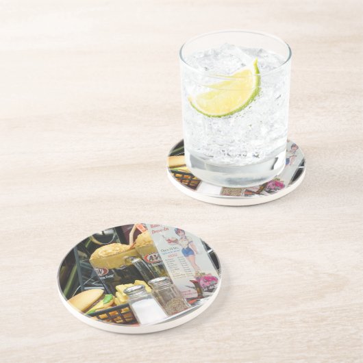 Feinfärbung Sandstein Untersetzer (Seite)