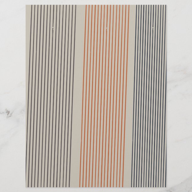 Feingestrichenes Musterpapier (Vorderseite)