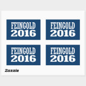 FEINGOLD 2016 RECHTECKIGER AUFKLEBER (Blatt)