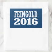 FEINGOLD 2016 RECHTECKIGER AUFKLEBER (Tasche)