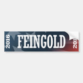 Feingold - Russ Feingold 2016 Autoaufkleber (Vorne)