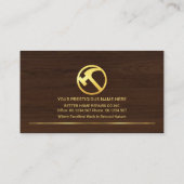 Feinholzkörner-Meisterstück Visitenkarte (Rückseite)