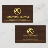 Feinholzkörner-Meisterstück Visitenkarte (Vorne/Hinten)