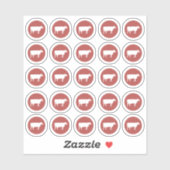 Feinkost Aufkleber (Blatt)