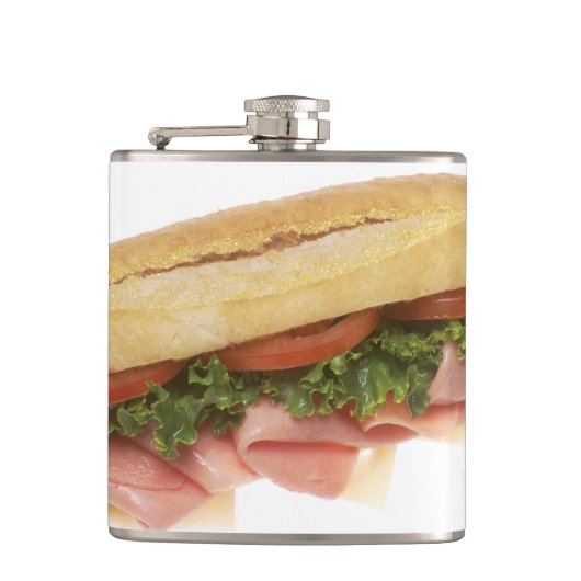 Feinkostgeschäft-Sandwich Flachmann (Vorderseite)