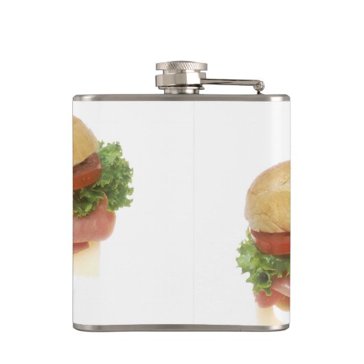 Feinkostgeschäft-Sandwich Flachmann (Rückseite)