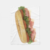 Feinkostgeschäft-Sandwich Fleecedecke (Vorderseite)
