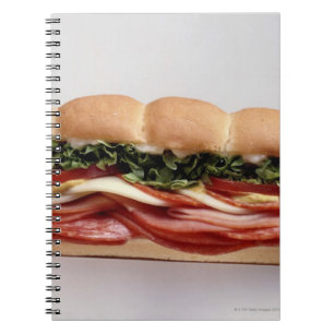 Feinkostgeschäftsandwich Notizblock