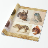 FEINKUNSTSAMMLUNG / Tierisches Zeichnungspapier Geschenkpapier (Ungerollt)