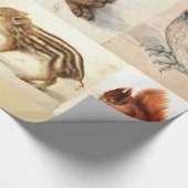 FEINKUNSTSAMMLUNG / Tierzeichnungen Geschenkpapier (Ecke)