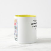 Feinlinienfischent-stück w Fotoköder zurück Tasse (Zentrum)