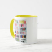 Feinlinienfischent-stück w Fotoköder zurück Tasse (Vorderseite Links)