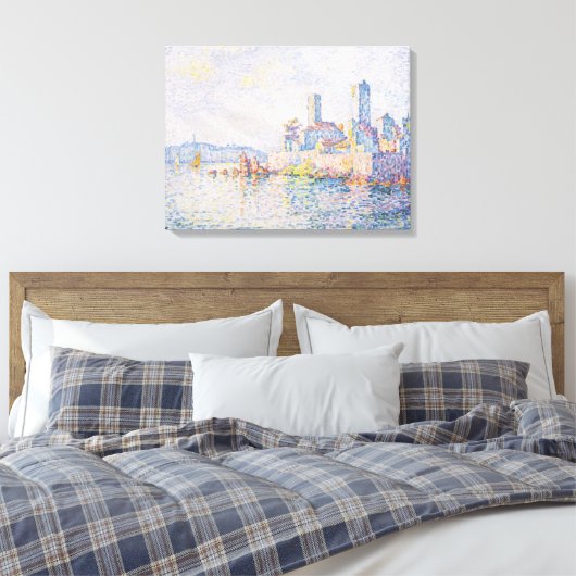 Feinmalerei Lagunenmeerblick Hellblau Leinwanddruck (Insitu (Schlafzimmer))