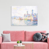Feinmalerei Lagunenmeerblick Hellblau Leinwanddruck (Insitu (Wohnzimmer))