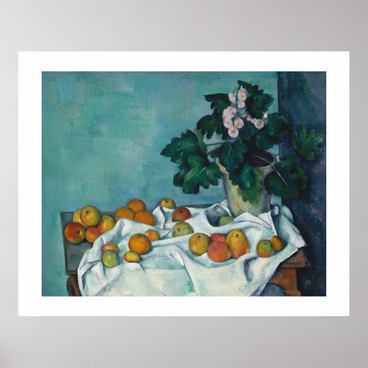 Feinmalerei Paul Cezanne Stillleben Poster (Vorne)