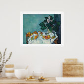 Feinmalerei Paul Cezanne Stillleben Poster (Küche)
