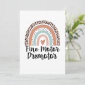 Feinmotor Einladung (Stehend Vorderseite)