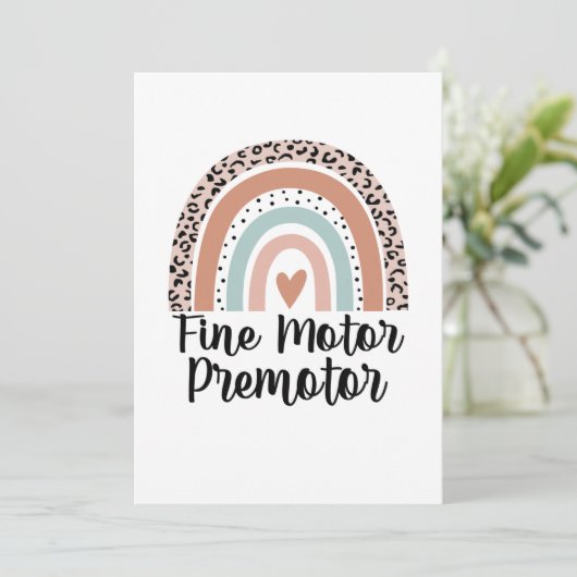 Feinmotor Einladung (Stehend Vorderseite)